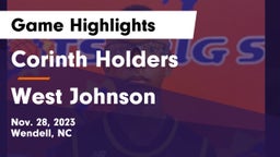 Corinth Holders  vs West Johnson Game Highlights - Nov. 28, 2023