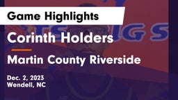 Corinth Holders  vs Martin County Riverside Game Highlights - Dec. 2, 2023