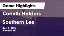 Corinth Holders  vs Southern Lee  Game Highlights - Dec. 5, 2023