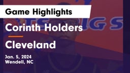 Corinth Holders  vs Cleveland  Game Highlights - Jan. 5, 2024
