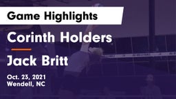 Corinth Holders  vs Jack Britt  Game Highlights - Oct. 23, 2021
