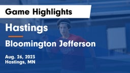 Hastings  vs Bloomington Jefferson  Game Highlights - Aug. 26, 2023