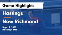 Hastings  vs New Richmond  Game Highlights - Sept. 5, 2023