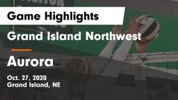 Grand Island Northwest  vs Aurora  Game Highlights - Oct. 27, 2020