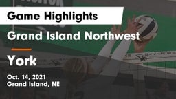 Grand Island Northwest  vs York  Game Highlights - Oct. 14, 2021