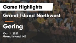 Grand Island Northwest  vs Gering  Game Highlights - Oct. 1, 2022