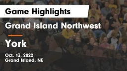 Grand Island Northwest  vs York  Game Highlights - Oct. 13, 2022