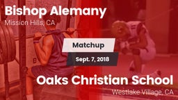 Matchup: Bishop Alemany High  vs. Oaks Christian School 2018