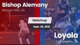 Matchup: Bishop Alemany High  vs. Loyola  2018