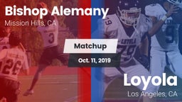 Matchup: Bishop Alemany High  vs. Loyola  2019