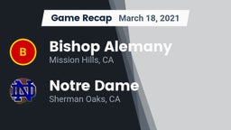 Recap: Bishop Alemany  vs. Notre Dame  2021