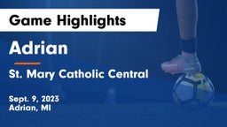 Adrian  vs St. Mary Catholic Central  Game Highlights - Sept. 9, 2023