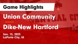 Union Community  vs ****-New Hartford  Game Highlights - Jan. 13, 2023