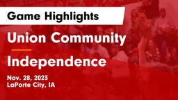 Union Community  vs Independence  Game Highlights - Nov. 28, 2023