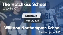 Matchup: The Hotchkiss School vs. Williston Northampton School 2016