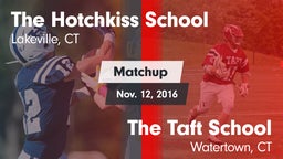Matchup: The Hotchkiss School vs. The Taft School 2016
