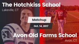 Matchup: The Hotchkiss School vs. Avon Old Farms School 2017