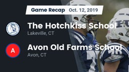 Recap: The Hotchkiss School vs. Avon Old Farms School 2019