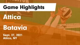 Attica  vs Batavia Game Highlights - Sept. 27, 2021