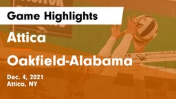 Attica  vs Oakfield-Alabama  Game Highlights - Dec. 4, 2021
