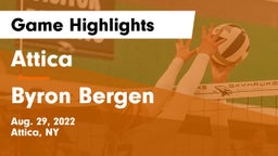 Attica  vs Byron Bergen Game Highlights - Aug. 29, 2022