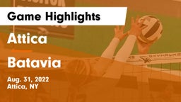 Attica  vs Batavia Game Highlights - Aug. 31, 2022