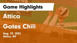 Attica  vs Gates Chili  Game Highlights - Aug. 29, 2022