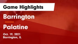 Barrington  vs Palatine  Game Highlights - Oct. 19, 2021