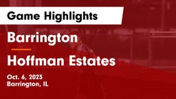 Barrington  vs Hoffman Estates  Game Highlights - Oct. 6, 2023