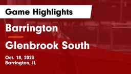 Barrington  vs Glenbrook South  Game Highlights - Oct. 18, 2023