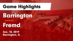 Barrington  vs Fremd  Game Highlights - Jan. 18, 2019