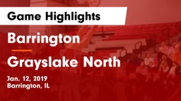Barrington  vs Grayslake North  Game Highlights - Jan. 12, 2019
