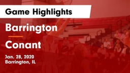 Barrington  vs Conant  Game Highlights - Jan. 28, 2020