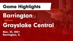 Barrington  vs Grayslake Central  Game Highlights - Nov. 23, 2021