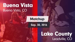 Matchup: Buena Vista High vs. Lake County  2016
