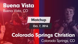 Matchup: Buena Vista High vs. Colorado Springs Christian  2016