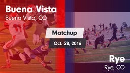 Matchup: Buena Vista High vs. Rye  2016