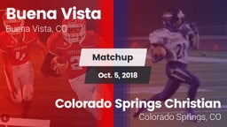 Matchup: Buena Vista High vs. Colorado Springs Christian  2018
