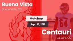 Matchup: Buena Vista High vs. Centauri  2019