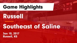 Russell  vs Southeast of Saline  Game Highlights - Jan 10, 2017