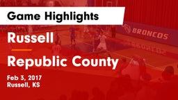 Russell  vs Republic County  Game Highlights - Feb 3, 2017