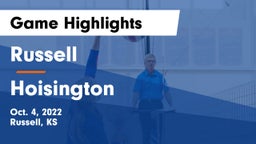 Russell  vs Hoisington  Game Highlights - Oct. 4, 2022