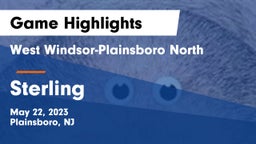 West Windsor-Plainsboro North  vs Sterling  Game Highlights - May 22, 2023