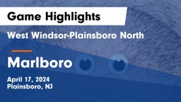 West Windsor-Plainsboro North  vs Marlboro  Game Highlights - April 17, 2024
