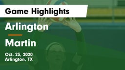 Arlington  vs Martin  Game Highlights - Oct. 23, 2020