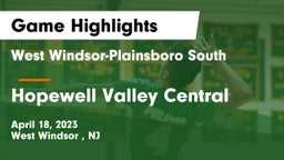 West Windsor-Plainsboro South  vs Hopewell Valley Central  Game Highlights - April 18, 2023
