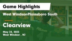 West Windsor-Plainsboro South  vs Clearview  Game Highlights - May 24, 2023