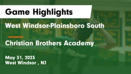 West Windsor-Plainsboro South  vs Christian Brothers Academy Game Highlights - May 31, 2023