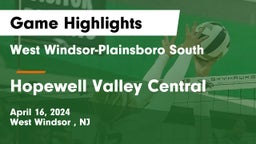 West Windsor-Plainsboro South  vs Hopewell Valley Central  Game Highlights - April 16, 2024