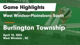 West Windsor-Plainsboro South  vs Burlington Township  Game Highlights - April 18, 2024
